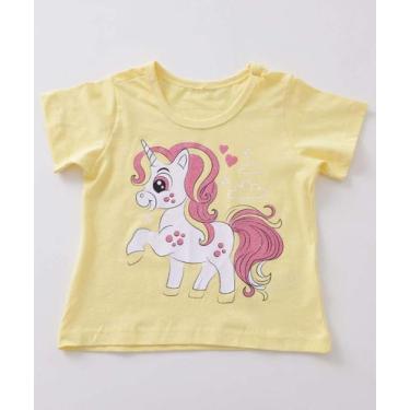 Imagem de Camiseta Infantil Unicórnio Marisa Tam 1 a 3-53299, 3, Amarelo