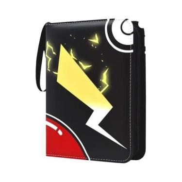 Imagem de Álbum De Cartões Pokémon Com 400 PCS, Pasta De Fotos Com Zíper Em PU, 