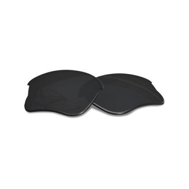 Imagem de SmartVLT Lentes de substituição polarizadas revestidas com AR Stealth pretas para óculos de sol Oakley Half Jacket XLJ