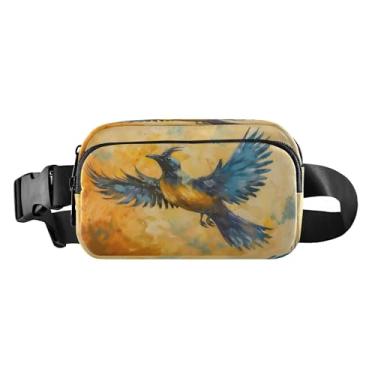 Imagem de CEBUGI Mini pochetes de caminhada para homens e mulheres, pochete Phoenix Fashion resistente à água com cinto ajustável para treino, viagem, corrida