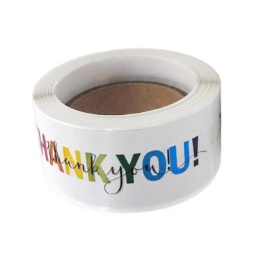 Imagem de Colaxi 120 Adesivos de Agradecimento para Envelopes, Etiquetas para Embalagem de Sacolas de Presente