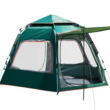 Imagem de Barraca de Camping 6-8 Person Tenda de Acampamento Pop-up Automática com 2 Portas e 4 Janelas (Verde)