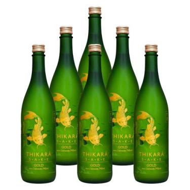 Imagem de Saquê Seco Thikará Sake Gold Garrafa 745ml 6 Unidades