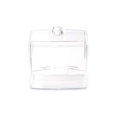 Imagem de Nova Caixa de Armazenamento para Cotonetes Estojo Transparente Maquiagem Container Cosméticos Design Inteligente Decoração Ambiente