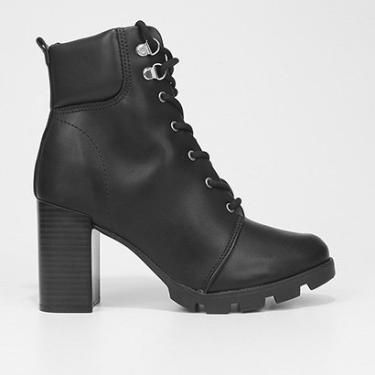 Imagem de Bota Coturno Beira Rio Salto Alto Feminina-Feminino