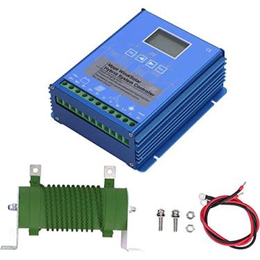 Imagem de 48v,HUIZHITENGDA Controlador de Carga Híbrido Solar Eólico 15000W - 24V/48V Automático, Regulador de Carga MPPT Boost com Ecrã LCD e Carga de Descarregamento