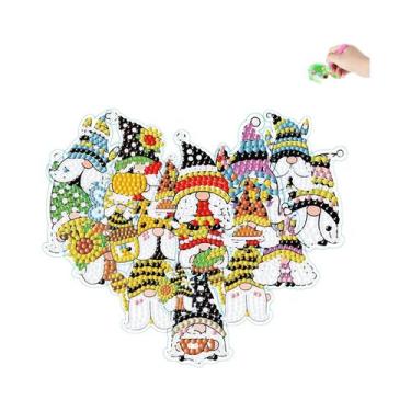 Imagem de Natal Diamante Pintura Decorações, DIY, Kit Etiqueta Livre, Presentes 
