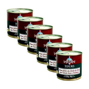 Imagem de Kit6X:Atum Sólido em Azeite c/Tomate Seco/Azeitona Tours255g