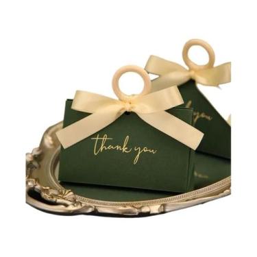 Imagem de Caixas De Presente Em Forma De Triângulo Mini Rosa 10 30 50 Peças Supr