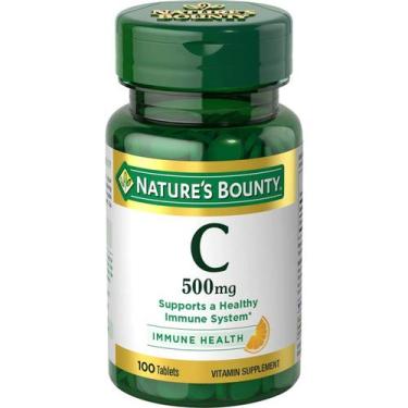Imagem de Comprimidos de vitamina C Nature's Bounty 500 mg 100 chá (pacote com 2