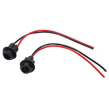 Imagem de aqxreight Soquete de Chicote de Fiação de 2 Unidades - Conector de Luz ABS para Reboques de Barcos de Carros, Adaptador de Plugue de Luz de Nevoeiro de Calor, Soquete de Farol Compacto para Fácil