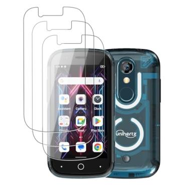 Imagem de Oshmirian Protetor de tela para Unihertz Jelly Star Mini Smartphone – Pacote com 3 películas, dureza 6H, antiarranhões, clareza HD, sem bolhas, anti-impressões digitais, protetor de tela sensível ao