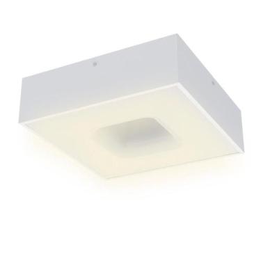 Imagem de Plafon Taschibra Waffle Led Quadrado Bivolt 2700K Luz Amarela Bivolt