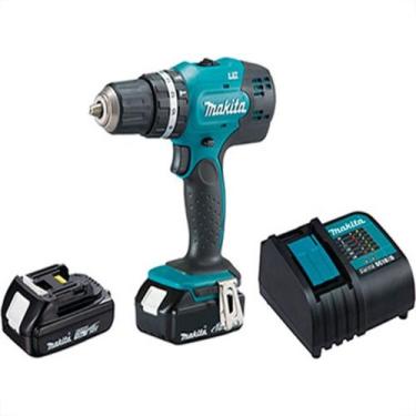 Imagem de Furadeira/Parafusadeira Makita Impacto 18V Bateria Bivolt Dhp453Y001, 