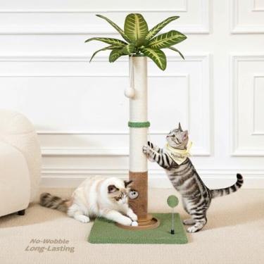 Imagem de Meowker Poste arranhador para gatos, 89 cm de altura, torre de árvore para gatos internos