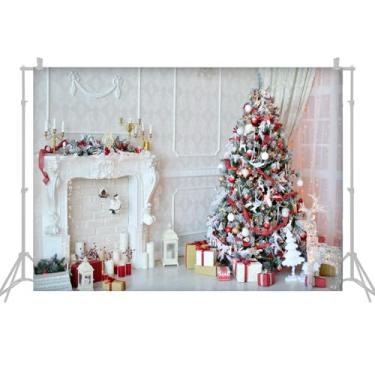 Imagem de Cenários de Natal 2,1 x 1,5 m / 7 x 1,5 m Pano de fundo de Natal para fotografia de retrato e fotografia adereços de estúdio para decoração de Natal, retrato de bebê, fotos e festas