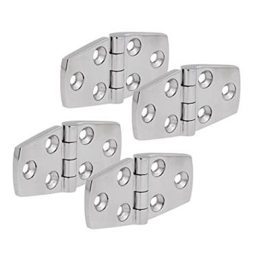 Imagem de 4 peças dobradiças de aço inoxidável dobradiças de porta para iate marítimo 76 x 38 mm acessórios de barco à deriva guarda-roupa, ferramentas de armário etc. Cerniera