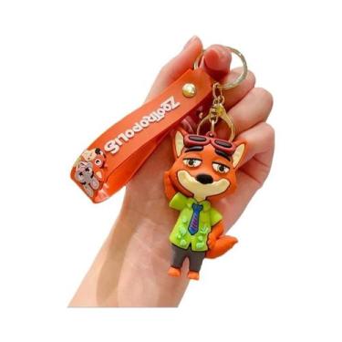 Imagem de Chaveiro Kawaii Judy Hopps Nick Wilde Anime Zootopia 2 Decoração De Bo