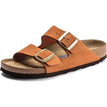 Imagem de Birkenstock Palmilha macia unissex Arizona camur a noturna, Nobuck de nobuck, 8-8.5 Women/6-6.5 Men