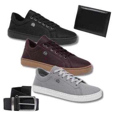 Imagem de Kit Leve Mais po Menos 3 Tênis Masculino + Cinto + Carteira - Bless Ac