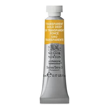Imagem de Winsor & Newton Aquarela profissional, tubo de 5 ml (4,8 g), ouro transparente profundo/ouro quinacridona (pacote com 1)