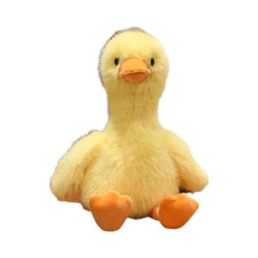 Imagem de Brinquedo De Pelúcia Grande Pato Amarelo De 35cm, Almofada Fofa Para D