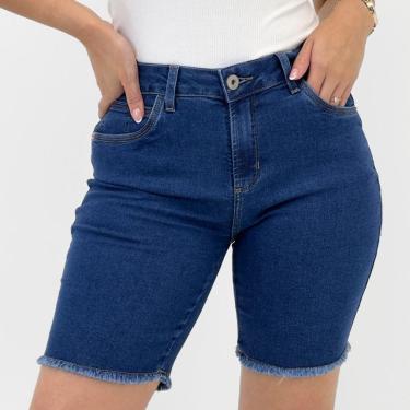 Imagem de Bermuda Ouzzare Jeans Ciclista Feminina-Feminino