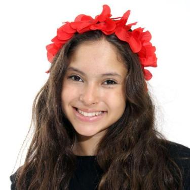 Imagem de Tiara De Havaiana Com Flores Abrakadabra, VERMELHO, U