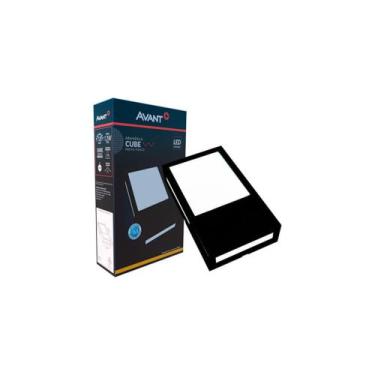 Imagem de Arandela Cube, 12w, Luz Amarela 3000k, Preto Fosco, Bivolt, Avant