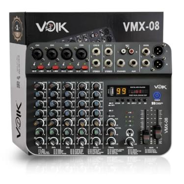 Imagem de Mesa de Som Interface 8 Canais Bluetooth USB Voik VMX-08