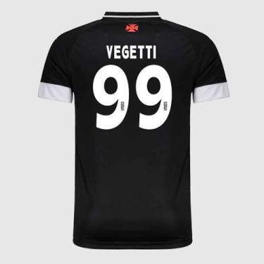 Imagem de Camisa Kappa Vasco Supporter UP Preta 99 Vegetti, GG