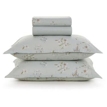 Imagem de Jogo de Cama Karsten Adeline 160 Fios 4 Peças Queen Verde