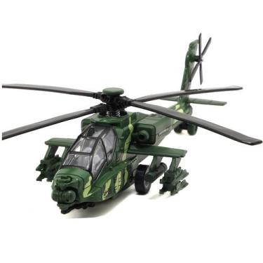 Imagem de Helicóptero de brinquedo Z-10, escala 1:32, equipado com luz, som e fr