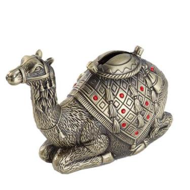 Imagem de Coin Bank Desert Camel Vintage Style Metal 14,5 x 6,5 x 9,5 cm - yiwei