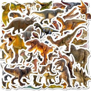 Imagem de Adesivos Dinosaur Nugget, 50 unidades, fofos, desenhos animados, dinos