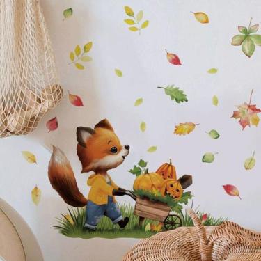 Imagem de Adesivos de parede fofos pintados à mão em PVC autoadesivo 30x40cm - y