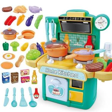 Imagem de Brinquedos de cozinha para crianças: meninas brincam em casa - Gloome 