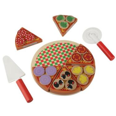 Imagem de Toy Wooden Veg Pizza Food DIY Set RPG para crianças - Gloome Store