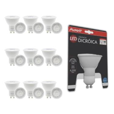 Imagem de Lâmpada Led Avant Dicroica MR16 4,8W 6500K GU10 Bivolt 10 Un