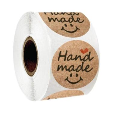 Imagem de Adesivos De Papel Kraft Vintage De 1 Polegada, 100-500 Unidades, Feito