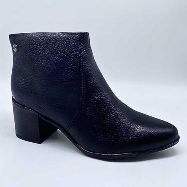 Imagem de Bota Feminina Bottero Cano Baixo Estilosa Confortável 346901, Preto, O