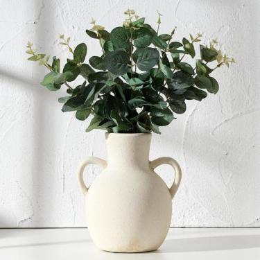 Imagem de Vaso de flores SIDUCAL Cerâmica Rústica Farmhouse Terracotta 18,5 cm