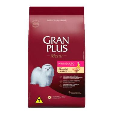 Imagem de Ração GranPlus Menu para Cães Adultos de Porte Mini Sabor Frango e Arr