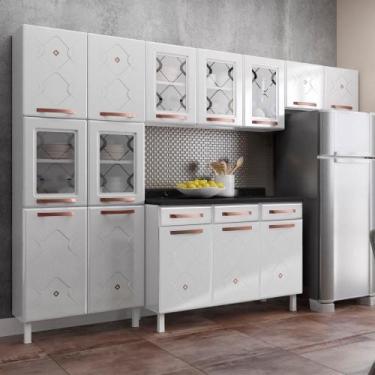 Imagem de Cozinha Aço Telasul Mirage New Bco 5 Vidros C/balcão - OUTRAS MARCAS