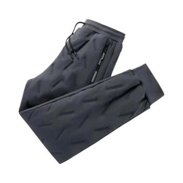 Imagem de Calças De Moletom Masculinas De Inverno Quentes E À Prova De Vento Em 