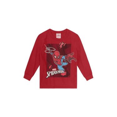Imagem de Camiseta infantil menino do Homem-Aranha brilha no escuro Brandili