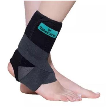 Imagem de Tornozeleira Ajustável Neoprene Ótima Compressão Tendinite - Procorpus