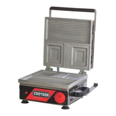 Imagem de Sanduicheira eletrica misteira alumínio saff 220v - croydon, 220V