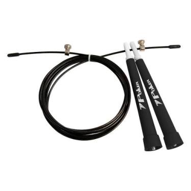 Imagem de Corda De Pular Poker Aco Speed Rope Exercício Funcional - DK, Preto, B