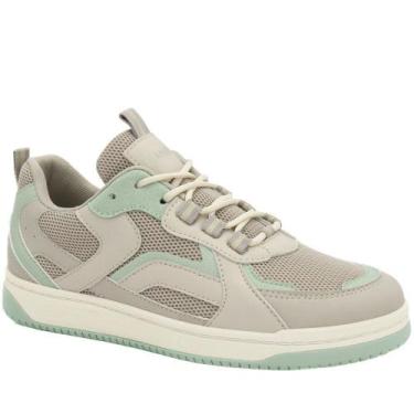 Imagem de Tênis Casual Feminino Ramarim Cinza/Verde 25-63132, 37, Cinza